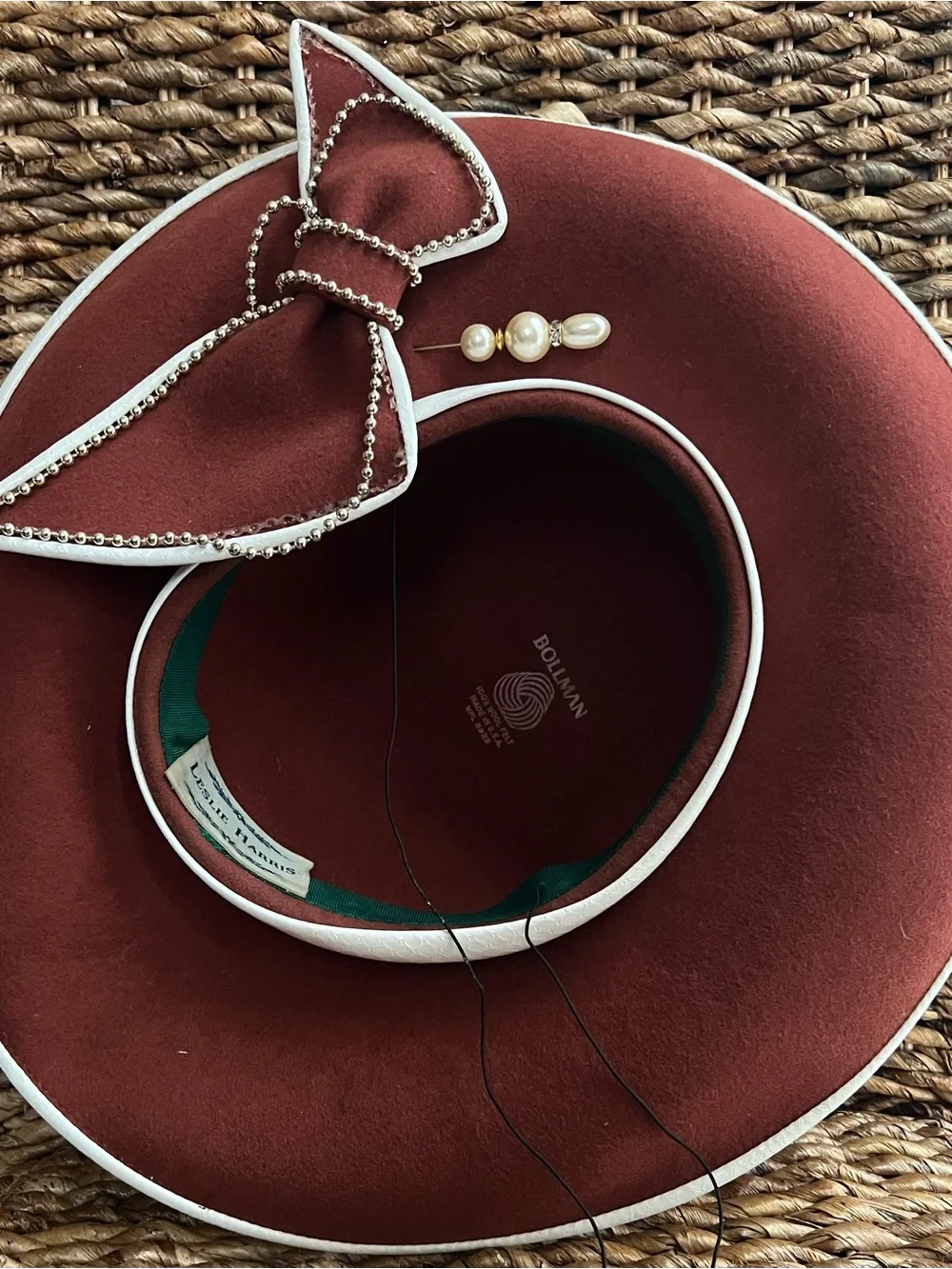 Frank Olive Excello Bollman Rust Wool Hat